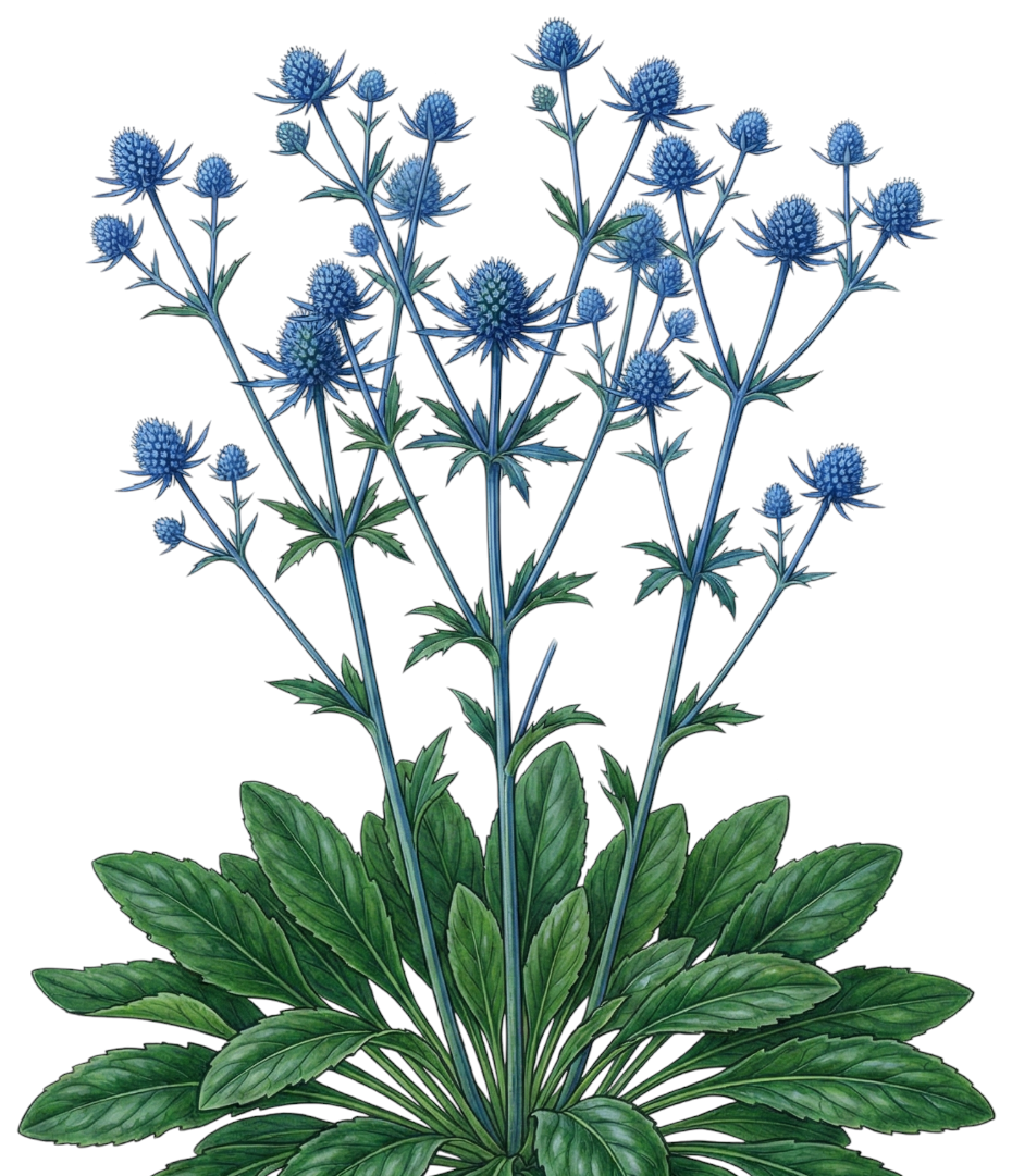 Синеголовник плосколистный